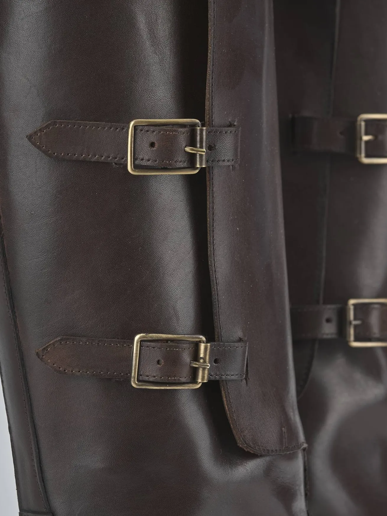 Stivali tacco 3cm pelle testa