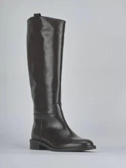 Stivali tacco 3cm pelle testa