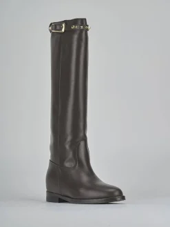 Stivali tacco 2cm pelle testa