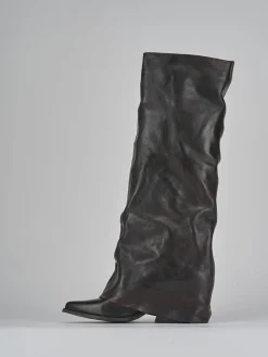 Stivali tacco 6cm pelle testa