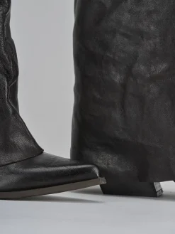 Stivali tacco 6cm pelle testa