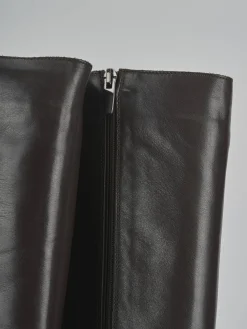 Stivali tacco 8cm pelle testa