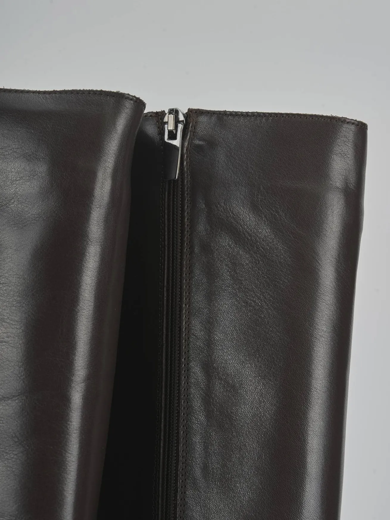 Stivali tacco 8cm pelle testa