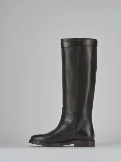 Stivali tacco 2cm pelle testa