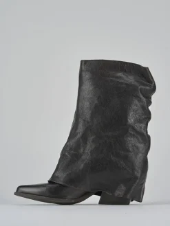 Stivali tacco 7cm pelle testa