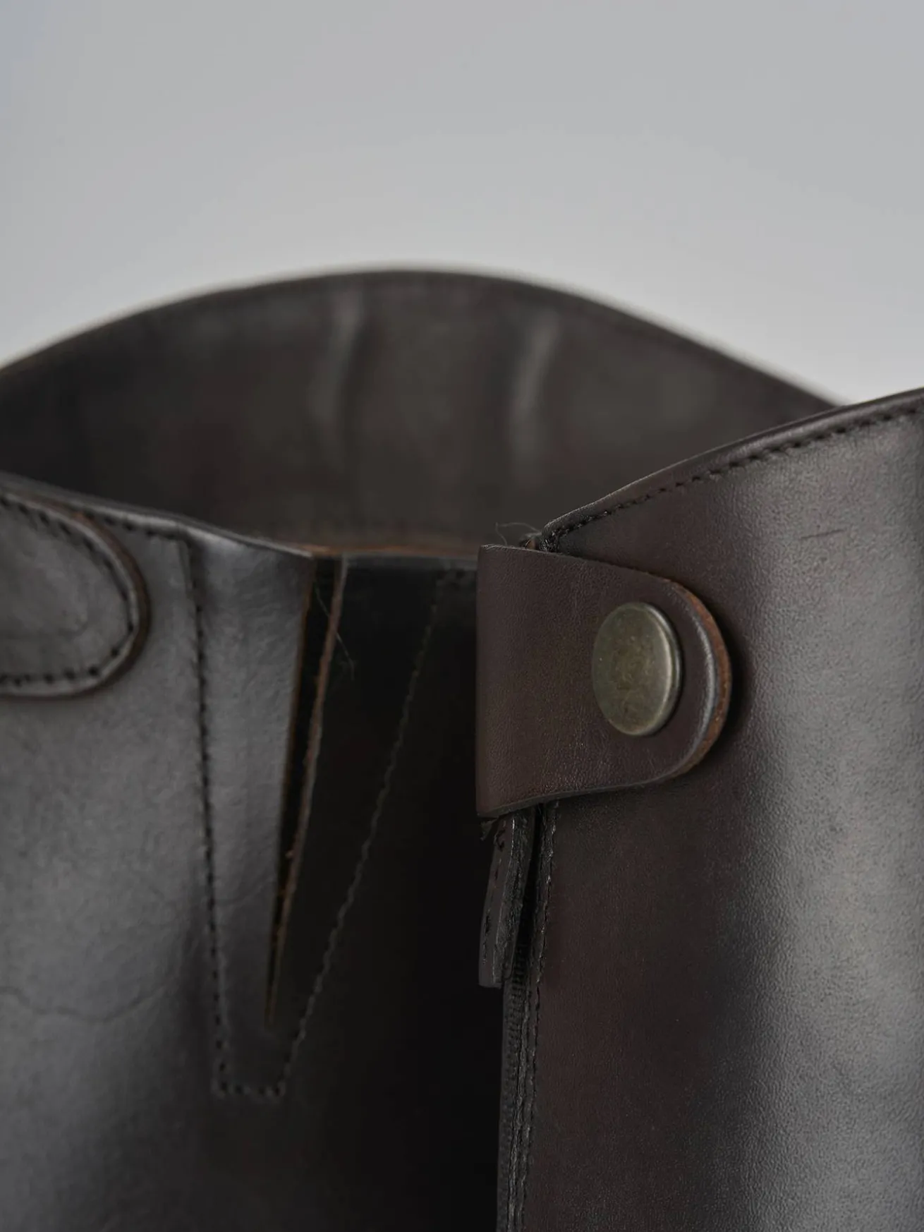 Stivali tacco 3cm pelle testa