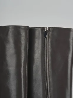 Stivali tacco 2cm pelle testa