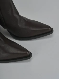 Stivali tacco 8cm pelle testa