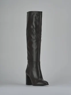 Stivali tacco 8cm pelle testa