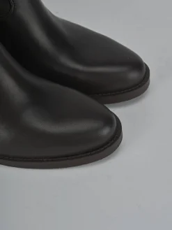 Stivali tacco 2cm pelle testa