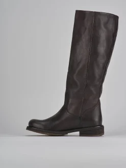 Stivali tacco 2cm pelle testa