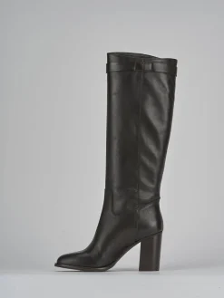 Stivali tacco 8cm pelle testa