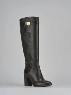 Stivali tacco 8cm pelle testa