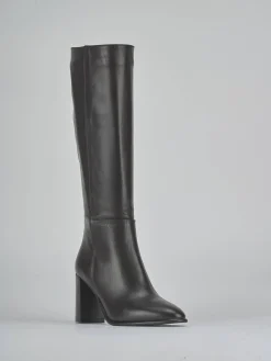 Stivali tacco 9cm pelle testa