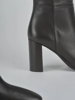 Stivali tacco 9cm pelle testa