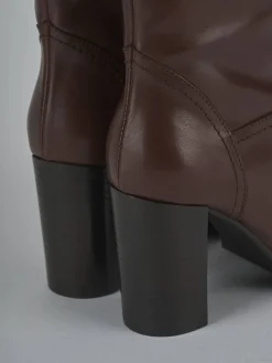 Stivali tacco 8cm pelle testa