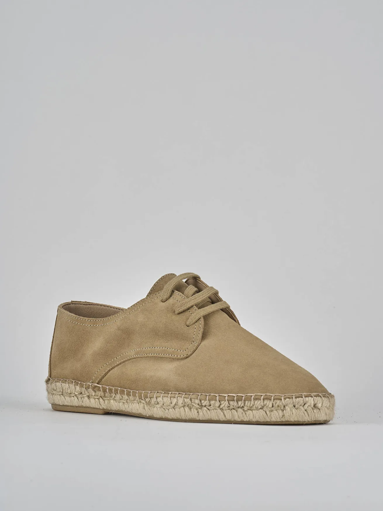 Stringate camoscio beige