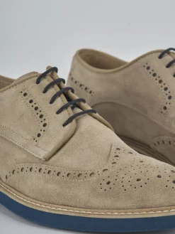 Stringate camoscio beige