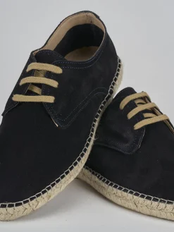 Stringate camoscio blu