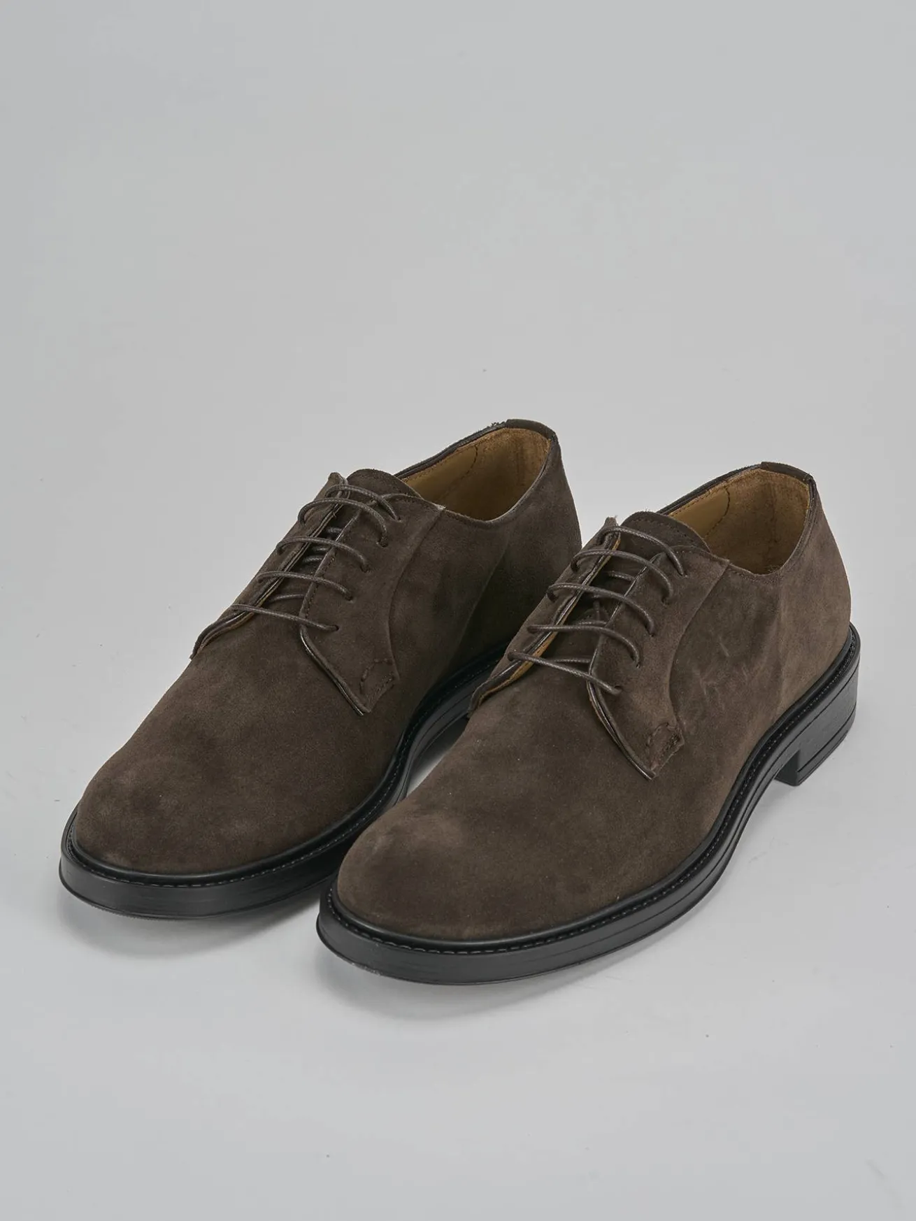 Stringate camoscio testa