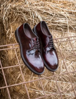 Stringate pelle bordo'