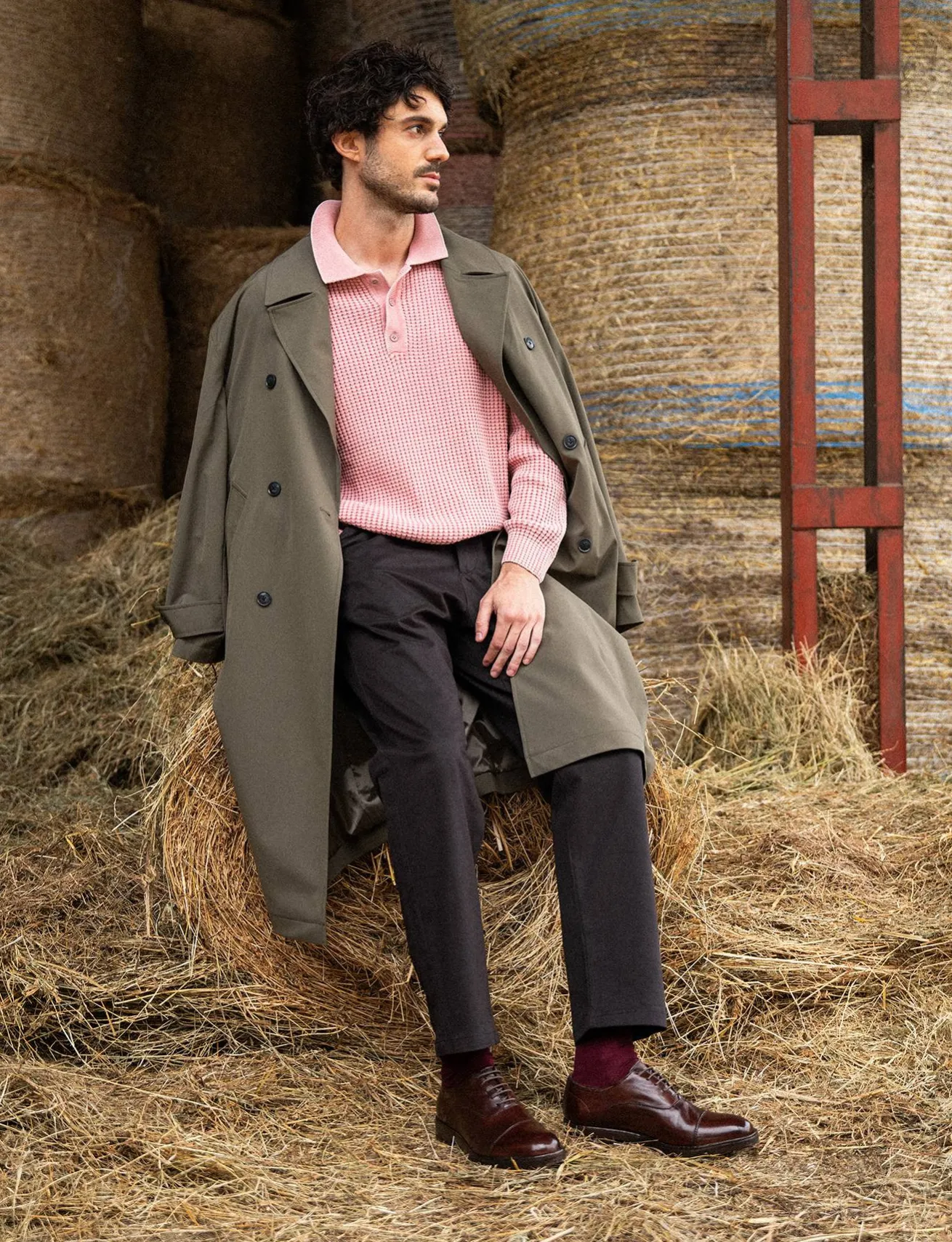 Stringate pelle marrone