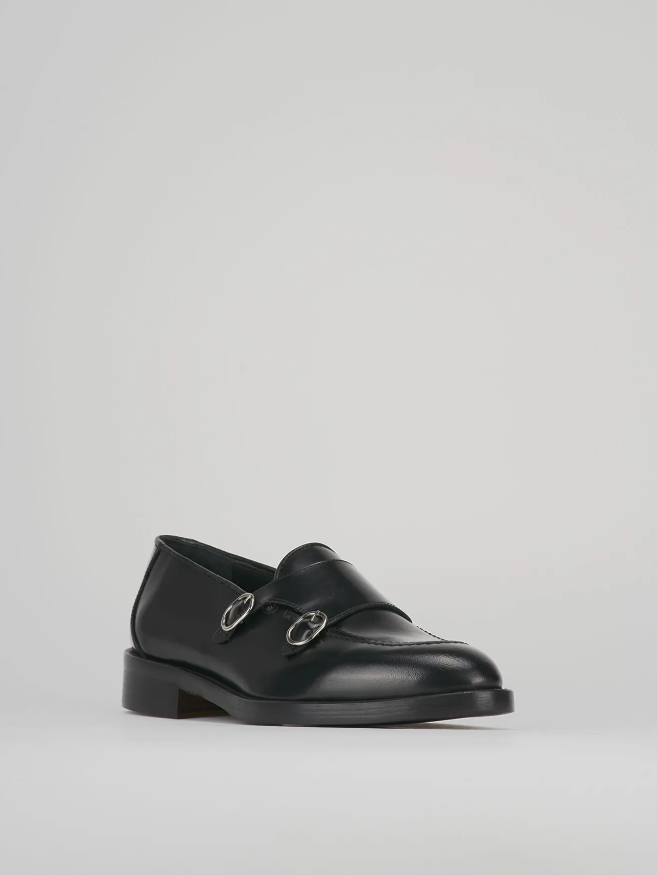 Stringate pelle nero