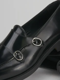 Stringate pelle nero