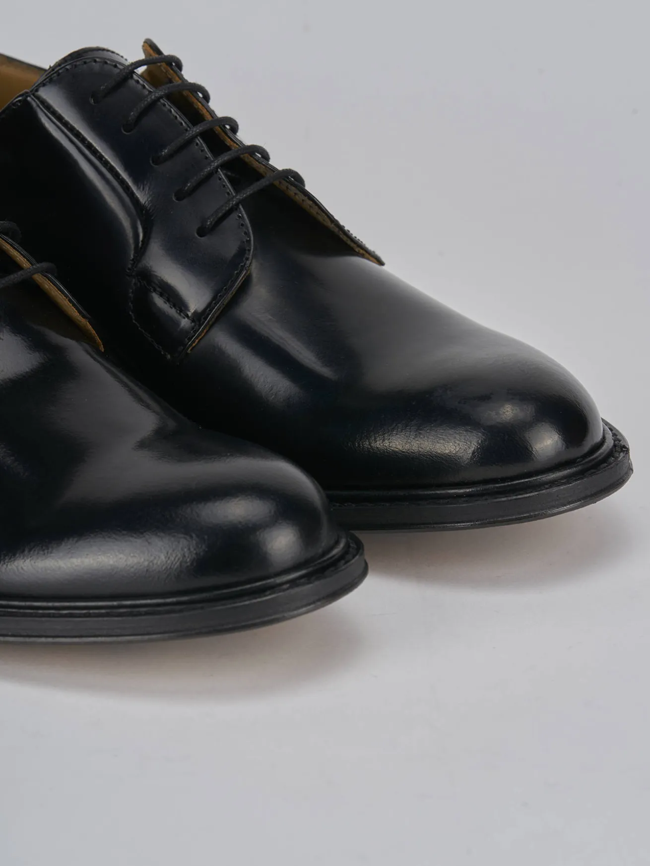 Stringate pelle nero