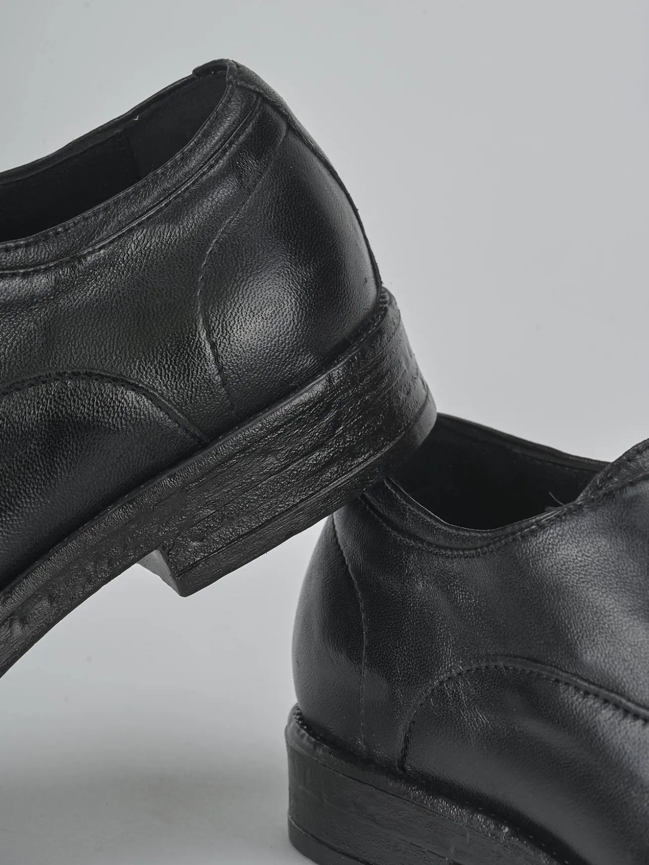 Stringate pelle nero