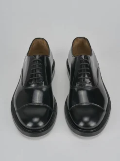 Stringate pelle nero