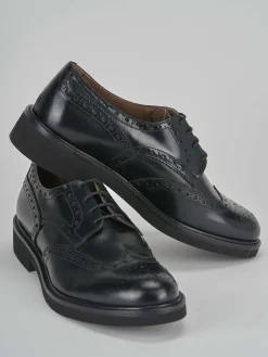 Stringate pelle nero