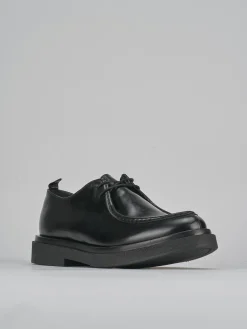 Stringate pelle nero