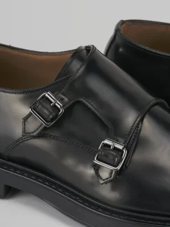 Stringate pelle nero