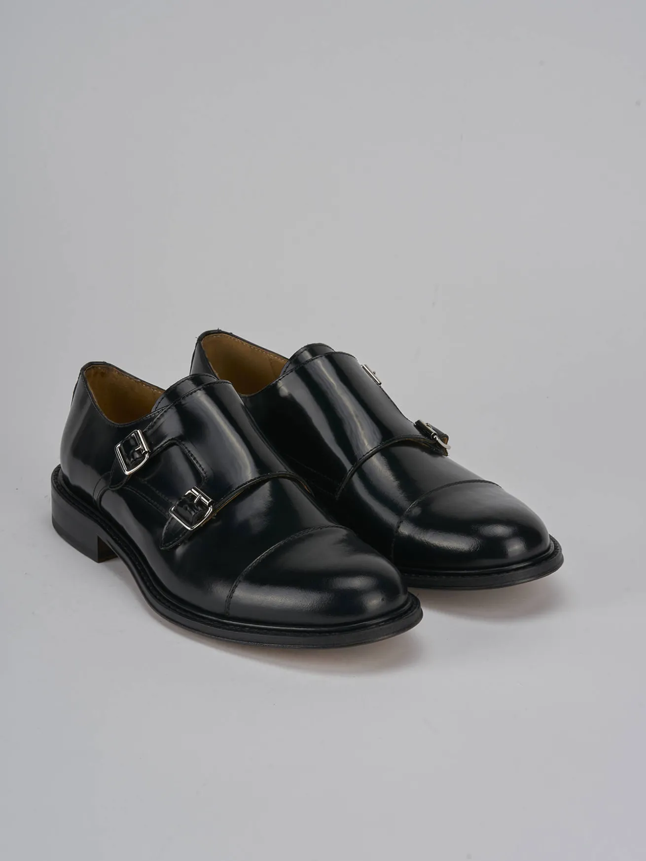 Stringate pelle nero