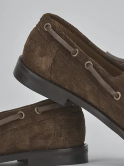 Stringate tacco 1cm camoscio testa