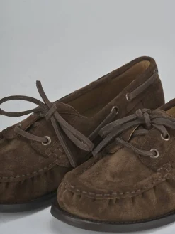 Stringate tacco 1cm camoscio testa