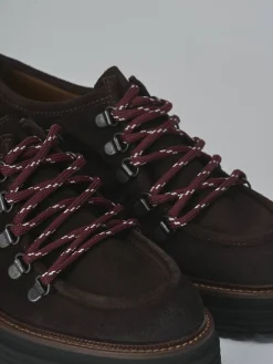 Stringate tacco 3cm camoscio testa