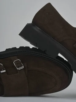 Stringate tacco 3cm camoscio testa