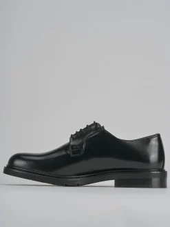 Stringate tacco 2cm pelle nero