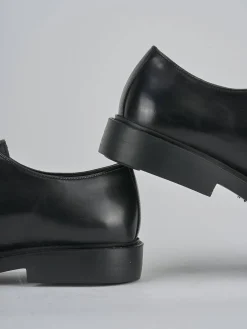 Stringate tacco 1cm pelle nero