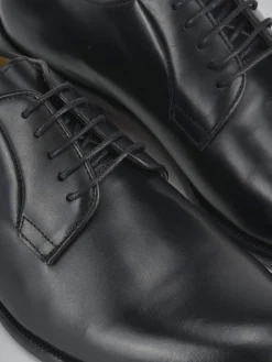 Stringate tacco 1cm pelle nero