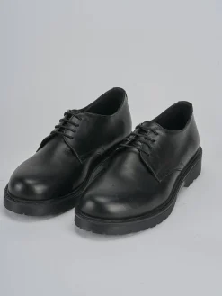 Stringate tacco 2cm pelle nero