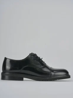 Stringate tacco 2cm pelle nero