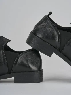 Stringate tacco 1cm pelle nero