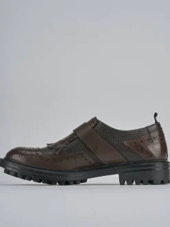 Stringate tacco 2cm pelle testa