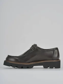 Stringate tacco 1cm pelle testa