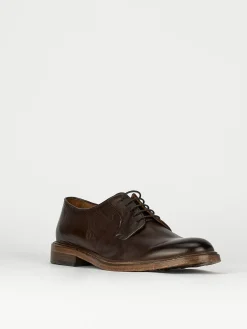 Stringate tacco 1cm pelle testa