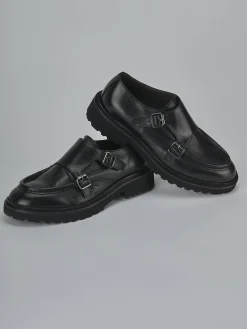 Stringate tacco 2cm pelle nero