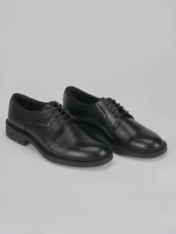 Stringate tacco 2cm pelle nero